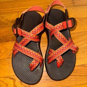 Chaco Women's Red and Orange Sandals